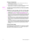 Page 73ENWWPrinting on special paper71
Printing on transparencies
●Transparencies used in this printer must be able to withstand the 200°C (392°F), the 
maximum temperature for the printer.
●Use only transparencies recommended for use in laser printers.
●Use the left output bin for transparencies. If you select the optional stacker, stacker/stapler, 
multifunction finisher, or 8-bin mailbox, use the upper bin for transparencies.
CAUTIONDo not attempt to print on both sides of transparencies. Do not attempt to...