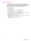 Page 77ENWWSetting the registration75
Setting the registration 
Use the Set Registration feature to center the front and back images on a page that has been 
duplexed (printed on both sides). This feature also helps you set edge-to-edge printing to within 
approximately 2 millimeters (0.1  inch) of all edges of the paper. Image placement will vary 
slightly for each input tray. The alignment procedure must be performed for each tray. The 
administrator can use an internal-tray registration page to calibrate...