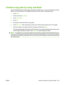 Page 139Combine copy jobs by using Job Build
Use the Job Build feature to build a single copy job from multiple scans. You can use either the document
feeder or the scanner glass. The settings for the first scan are used for subsequent scans.
1.Touch  Copy.
2. Scroll to and touch  Job Build.
3. Touch  Job Build On .
4. Touch  OK.
5. If necessary, select the desired copy options.
6. Touch  Start Copy . After each page is scanned, the control panel prompts you for more pages.
7. If the job contains more pages,...