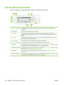 Page 146Use the Send E-mail screen
Use the touchscreen to navigate through the options on the Send E-mail screen.
1Send E-mail buttonTouching this button scans the document and sends an e-mail file to the provided e-mail
addresses.
2Home buttonTouching this button opens the Home screen.
3From: fieldTouch this field to open the keyboard, and then type your e-mail address. If the system
administrator has configured the device to do so,  this field might automatically insert a default
address.
4To:  fieldTouch this...