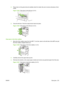 Page 2154.Press down on the green tab and carefully check for media. Be sure to remove all pieces of torn
media.
Figure 12-64   Clear jams in the left door (3 of 4)
5.Close the left door. Push the output device back into place.
Figure 12-65   Clear jams in the left door (4 of 4)
Clear jams in the 8-bin mailbox
1.Move the 8-bin mailbox away from the MFP. To do this, stand on the left side of the MFP and pull
the 8-bin mailbox straight toward you.
Figure 12-66   Clear jams in the 8-bin mailbox (1 of 3)
2.Carefully...