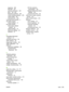 Page 269duplexing 206
EPS files 227
gateway addresses 223
jams 184,  202
Macintosh problems 226
media handling problems 203
output quality 207
transparencies 205
TrueType fonts included 4
two-sided copying
default settings 17
two-sided printing blank pages, default
settings 38
default settings 22
Macintosh settings 60
Windows 97
U
uninstalling Macintosh software 61
universal print driver 50
UNIX software 55
usage page, printing 146
USB configuration 68
USB port Macintosh installation 58
troubleshootingMacintosh...