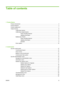 Page 5Table of contents
1  Product BasicsProduct introduction .......................................................................................................... ................... 2
Product features .............................................................................................................. ..................... 3
Product walkaround ............................................................................................................ .................. 7
Output devices...