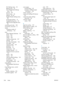 Page 366Print Settings menu 33
Reports menu 20
Scan/Digital Send Settingsmenu 27
security 257
Service menu 46
settings 52, 64
Stapler/Stacker Settings menu
38
touchscreen buttons 16
Troubleshooting menu 42
USB Firmware Upgrade menu 46
controlling print jobs 100
conventions, document iii
copies changing number of(Windows) 122
copy adjust lightness/darkness 161
books 165
cancel 157
collate 158
creating a stored job 167
enlarge 157
from document feeder 156
from glass 156
improve quality 159
Job Build 171
Job Mode...