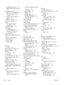 Page 268Troubleshooting menu 32
USB Firmware Upgrade menu35
control-panel menus Retrieve From USB Settings 22
retrieve job from devicememory 13
Retrieve Job From USB 12
Sign In 12
controlling print jobs 95
conventions, document iii
copies changing number of(Windows) 122
counterfeit supplies 101
cover pages printing (Mac) 56
printing on different paper
(Windows) 144
covers, locating 6
custom print settings (Windows)
122
custom-size paper settings
Macintosh 55
customer support online 234
D
Data light locating 10...