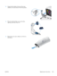 Page 1232.Grasp the blue label at the top of the toner
collection unit and remove it from the product.  
3.
Place the attached blue cap over the blue
opening at the top of the unit.  
4.
Remove the new toner collection unit from its
packaging.  
ENWW
Replacement instructions
105
 