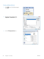 Page 142Create printing shortcuts
1.On the  File menu in the software program,
click  Print.  
2.
Select the product, and then click the
Properties  or Preferences  button.  
3.
Click the  Printing Shortcuts  tab.  
124 Chapter 8   Print tasks ENWW
 