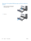 Page 218Clear jams in the optional 500-sheet paper and heavy media tray
(Tray 3)
1.Open Tray 3 and make sure that the paper is
stacked correctly. Remove any damaged or
jammed sheets of paper.  
2.
Close Tray 3.  
200 Chapter 11   Solve problems ENWW
 