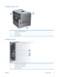 Page 25Product back view
12
3
1Slot for a cable-type security lock
2I nte rfa ce  p orts
3 Power connection
Interface ports
3
2
1
1USB port for a third-party device
2 Hi-Speed USB 2.0 printing port
3 RJ-45 network port
ENWW Product views
7
 