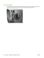 Page 132Lock the formatter
The formatter area, on the back of the product, has a slot that you can use to attach a security cable.
Locking the formatter prevents someone from removing valuable components from it.
120 Chapter 9   Manage and maintain the productENWW
 