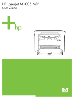 Page 1HP LaserJet M1005 MFP
User Guide
 