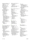 Page 136declaration of conformity 120
default media size and type,
setting 27
defaults, restoring 100
Demo page, printing 64
dimensions, device 112
dots per inch (dpi)
print settings 83
specifications 2
dots, troubleshooting 85
double-sided copying 50
double-sided printing
Macintosh 37
Windows 33
dpi (dots per inch)
print settings 83
specifications 2
drivers
help, Windows 8
Macintosh settings 35
Macintosh, troubleshooting 98
presets (Macintosh) 35
quick sets (Windows) 30
settings, changing 9
supported 8
system...