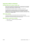 Page 27Supported utilities for Windows
Embedded Web server (network models only)
Network models are equipped with an embedded Web server, which provides access to information
about device and network activities. This information appears in a Web browser, such as Microsoft
Internet Explorer, Netscape Navigator, Apple Safari, or Firefox.
The embedded Web server resides on the device. It is not loaded on a network server.
The embedded Web server provides an interface to the device that anyone who has a network-...