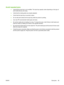 Page 99Avoid repeated jams 
●Verify that the input tray is not overfilled. The input tray capacity varies depending on the type of
print media that you are using.
●Verify that the media guides are properly adjusted.
●Check that the input tray is securely in place.
●Do not add print media into the input tray while the product is printing.
●Use only HP-recommended media types and sizes.
●Do not fan media prior to loading it in a tray. To loosen the ream, hold it firmly in both hands and
twist the media by...