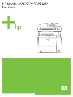 Page 1HP LaserJet M3027/M3035 MFP 
User Guide
 