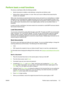 Page 125Perform basic e-mail functions
The device e-mail feature offers the following benefits:
●Sends documents to multiple e-mail addresses, saving time and delivery costs.
● Delivers files in black-and-white or
 in color. Files can be sent in different file formats that the
recipient can manipulate.
With e-mail, documents are scanned into the device  memory and sent to an e-mail address or multiple
addresses as an e-mail attachment. Digital docume nts can be sent in several graphics formats, such
as .TIFF and...