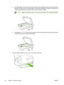 Page 92●For 
rotated  letter- and A4-size documents, place the top  left-hand corner of the document at
the back, left corner of the scanner glass. Also use this orientation for B5-size media and for
custom-size media that is less than 210 mm (8.25 inches) in width.
NOTE Make sure that the media in the input tr ay is loaded in the rotated orientation.
●For legal-size, 11 x 17, and A3-size documents, place the top left-hand corner of the document
at the back, left corner of the scanner glass.
3.
Close the ADF...