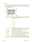 Page 27
Home screen
The home screen provides access to the device features, and it indicates the current status of the device.
NOTE:Depending on how the system administrator has configured the device, the features that
appear on the home screen can vary.
Figure 2-2   Home screen
1FeaturesDepending on how the system administrator has c onfigured the device, the features that appear
in this area can include any of the following items:
● Copy
● Fax (Optional)
● E-mail
● Secondary E-mail
● Network Folder
● Job...