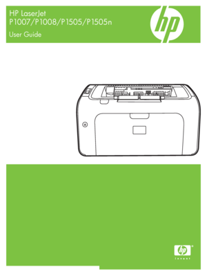 Page 1HP LaserJet 
P1007/P1008/P1505/P1505n
User Guide
 