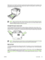 Page 35
Media guides ensure that the media feeds correctly into the printer and that the print is not skewed. Tray
2 has side and rear media guides. When loading media, adjust the media guides to match the length
and width of the media that you are using.
NOTEWhen you add new media, make sure that you remove all of the media from the input
tray and straighten the stack of new media. This reduces jams by preventing multiple sheets of
media from feeding through the printer at one time.
Straight-through output...