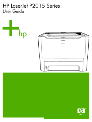 Page 1
HP LaserJet P2015 Series
User Guide
 