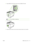 Page 129
4.Grasp the DIMM on the bottom edge, and then remove the DIMM from the printer.
NOTE Store the DIMM in an antistatic bag.
5.Close the DIMM door.
6.Reconnect all printer cables and cords, and then use the power switch to turn on the printer.
ENWW DIMMs (memory or font) 119
 