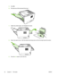 Page 46
5.Click  OK.
6. Print side one of the document from tray 1.
7.Gather the printed pages, and straighten the stack.
8.Return the stack to tray 1 with the printed side facing down and the top edge toward the printer.
9.Press the  Go button to print side two.
36 Chapter 5   Print tasks ENWW
 