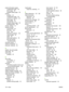 Page 144printer information pagesConfiguration page 56
Demo page 56
Supplies Status page 56
printing
booklets 52
Configuration page 56
connect to a network 26
Demo page 56
manual feed 39
Supplies Status page 56
troubleshooting 100
priority, settings 13
problem-solving environment 94
EPS files 105
Linux 106
Macintosh problems 104
output quality 94
paper 94
status-light patterns 78
See also  solving;
troubleshooting
processor speed 3
product comparison 2
protocols, networks 25
Q
quality.  See print quality
Quick...