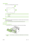 Page 97Jam locations
Jams can occur at the following locations in the product.
1
32
1Internal areas
2Input trays
3Output bins
Clear jams
When clearing jams, be careful not to tear jammed paper. If a small piece of paper remains in the product,
it could cause additional jams.
CAUTION:Before clearing jams, turn the product off and disconnect the power cord.
Internal areas
Print-cartridge area and paper path
1.Push the button to open the print-cartridge door, and then remove the print cartridge.
CAUTION: To...