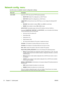 Page 28Network config. menu
Use this menu to establish network configuration settings.
Menu itemDescription
CFG TCP/IPAccess the TCP/IP menu and set TCP/IP protocol parameters.
●BOOTP=YES*
 Enable IPv4 configuration by a BOOTP Server.
● DHCP=YES*
 Enable IPv4 configuration by a DHCP Server.
If DHCP=YES*  and the print server has a DHCP lease,  you can configure the following DHCP
settings:
● RELEASE
: Select whether to release ( YES) or save (NO) the current lease.
● RENEW
: Select whether to renew ( YES or NO)...