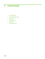 Page 212 Control panel
●Control-panel layout
●
Use the control-panel menus
●
Reports menu
●
System setup menu
●
Service menu
●
Network config. menu
ENWW 9
 