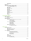 Page 6
Resets submenu ................................................................................................................ 32
Diagnostics menu .............................................................................................................. ................. 33
Service menu .................................................................................................................. ................... 33
Change device-control-panel configuration settings...