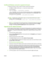 Page 149Use Microsoft Windows commands to upgrade the firmware
To update the firmware by using a network connection, follow these instructions.
1.Click Start, click Run, and then type cmd to open the command window.
2.Type the following:
copy /B FILENAME> \\COMPUTERNAME>\SHARENAME>
, where  is the name of the .RFU file (including the path),  is
the name of the computer from which the product is being shared, and  is the
product share name. For example:
C:\>copy /b C:\LJP4015.RFU \\YOUR_SERVER\YOUR_COMPUTER
....