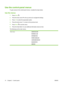 Page 26Use the control-panel menus
To gain access to the control-panel menus, complete the steps below.
Use the menus
1.
Press Menu .
2.Press the down arrow 
 or the up arrow  to navigate the listings.
3.Press OK to select the appropriate option.
4.Press the back arrow 
 to return to the previous level.
5.
Press Menu 
 to exit the menu.
6.Press the help button 
 to see additional information about an item.
The following are the main menus.
Main menusSHOW ME HOW
RETRIEVE JOB
INFORMATION
PAPER HANDLING
CONFIGURE...