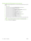 Page 78Manually configure IPv6 TCP/IP parameters from the control panel
In addition to using the embedded Web server, you can also use the control-panel menus to set an IPv6
address.
1.
Press Menu 
.
2.Press the down arrow 
 to highlight CONFIGURE DEVICE, and then press OK.
3.Press the down arrow 
 to highlight I/O, and then press OK.
4.Press the down arrow 
 to highlight EMBEDDED JETDIRECT MENU, and then press OK.
5.Press the down arrow 
 to highlight TCP/IP, and then press OK.
6.Press the down arrow 
 to...