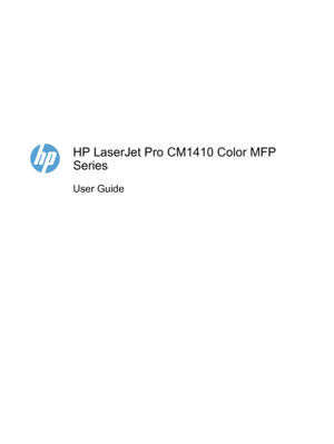 Page 3HP LaserJet Pro CM1410 Color MFP
Series
User Guide
 