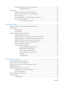 Page 8Supported utilities for Mac (wireless models only) ........................................................ 21Embedded Web server ............................................................................. 21
Print with Mac ....................................................................................................................... 22 Create and use printing presets in Macintosh ............................................................. 22
Resize documents or print on a custom paper size...