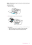 Page 163Solution:Remove the stack of paper from the input tray, and then reload the paper
following the steps below.
To load full-size paper
1.Remove the output tray.
2.Slide the paper-width guide to its outermost position.
3.Tap a stack of paper on a flat surface to align the edges, and then check the paper
for the following:
• Make sure it is free of rips, dust, wrinkles, and curled or bent edges.
• Make sure all the paper in the stack is the same size and type.
Print troubleshooting 161
 