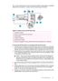 Page 213RJ-11 ports on the back. Do not use a 2-line phone splitter, a serial splitter, or a parallel
splitter which has two RJ-11 ports on the front and a plug on the back.)
Figure 12-4 Back view of the HP All-in-One
1Telephone wall jack
2Phone cord connected to the 2-EXT port
3Parallel splitter
4Telephone (optional)
5Computer with modem
6Phone cord supplied in the box with the HP All-in-One connected to the 1-LINE port
To set up the HP All-in-One to a computer with one phone port
1.Find the phone cord that...