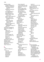 Page 283regulatory notices
Canadian statement 272
declaration of conformity
(European Economic
Area) 274
declaration of conformity
(U.S.) 275
FCC requirements 271
FCC statement 272
geräuschemission 274
notice to users in Japan
(VCCI-2) 273
notice to users in Korea 274
notice to users in the
European Economic
Area 273
notice to users of the
German telephone
network 274
power cord statement 273
regulatory model
identification number 271
WEEE 270
remove print cartridges 261
replace print cartridges 112
reports...