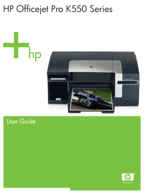 Page 1HP Officejet Pro K550 Series
User Guide
 