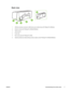 Page 15Back view
1 USB host connector (connects to USB devices such as flash drives) (HP Officejet Pro K550dtwn)
2 Network connector (HP Officejet Pro K550dtn/K550dtwn)
3 USB connector
4 Power input
5 Rear access panel (HP Officejet Pro K550)
6 Optional automatic two-sided printing accessory (duplex unit) (HP Officejet Pro K550dtn/K550dtwn)
ENWW Understanding the printer parts 7
 