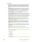 Page 85●802.11 Wireless:
●Status: If the value is Associated, the printer is able to communicate with the wireless
device (PC or wireless access point (WAP)). If the value is Disassociated, make sure
that the correct wireless settings, such as the network name (SSID), encryption type/
keys match in both the devices. Also, ensure that the wireless access parts are up and
running.
●Radio HW Status: If the value is Initialized, the printer is ready for use. However, if the
wireless capability is disabled from the...