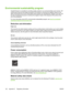 Page 130Environmental sustainability program
Hewlett-Packard is committed to providing quality products in an environmentally sound manner. HP
continuously improves the design processes of its printers to minimize the negative impact on the
office environment and on the communities where printers are manufactured, shipped, and used. HP
has also developed processes to minimize the negative impact of the disposal of the printer at the
end of its printing life.
For more information about HPs environmental...