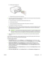 Page 63b.Pull the paper towards you.
c.Reinsert the tray and lower the output tray.
4.If you have not found the jam and have tray 2 installed, pull out the tray and remove the jammed
media, if possible. If not, do the following:
a.Ensure the printer is turned off and disconnect the power cord.
b.Lift the printer off tray 2.
c.Remove the jammed media from the bottom of the printer or from tray 2.
d.Reposition the printer on top of tray 2.
5.Open the top cover. If there is paper remaining inside the printer,...