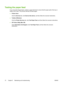 Page 80Testing the paper feed
If you encounter frequent jams, perform a paper feed test to ensure that the paper path of the tray or
duplex unit is clear. The process will feed 20 blank pages.
●Printer driver
Click the Services tab, click Service this device, and then follow the onscreen instructions.
●Toolbox (Windows)
Click the Printer Services tab, click Test Paper Feed, and then follow the onscreen instructions.
●HP Printer Utility (Mac OS)
Open Information And Support, click Test Paper Feed, and then...