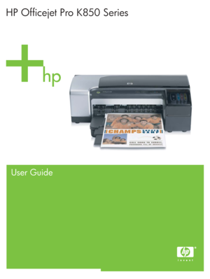 Page 1HP Officejet Pro K850 Series
User Guide
 