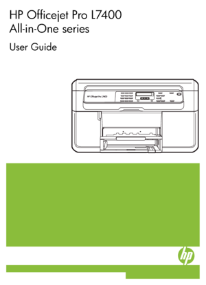 Page 1
Podręcznik użytkownika
HP Officejet Pro L7400 
All-in-One series
User Guide
 