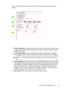 Page 53If you need to call HP, it is often useful to print the self-test diagnostic page before
calling.
1. Printer Information: Shows device information (such as the product name, model
number, serial number, and firmware version number), and the number of pages
printed from the tray.
2. Ink Cartridge Status: Shows the estimated ink levels (represented in graphical
form as gauges) and the part numbers and expiration dates of the ink cartridges.
NOTE:The ink levels shown are an estimate only. Actual ink volumes...