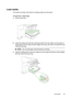 Page 39
Load media
This section provides instructions for loading media into the device.
To load Tray 1 (main tray)
1.Lift the output tray.
2.Insert the media print-side down along the right of the tray. Make sure the stack of
media aligns with the right and back edges of the tray, and does not exceed the line
marking in the tray.
NOTE: Do not load paper while the device is printing.
3.Slide the media guide in the tray to adjust it for the media size that you have loaded,
and then lower the output tray.
Load...